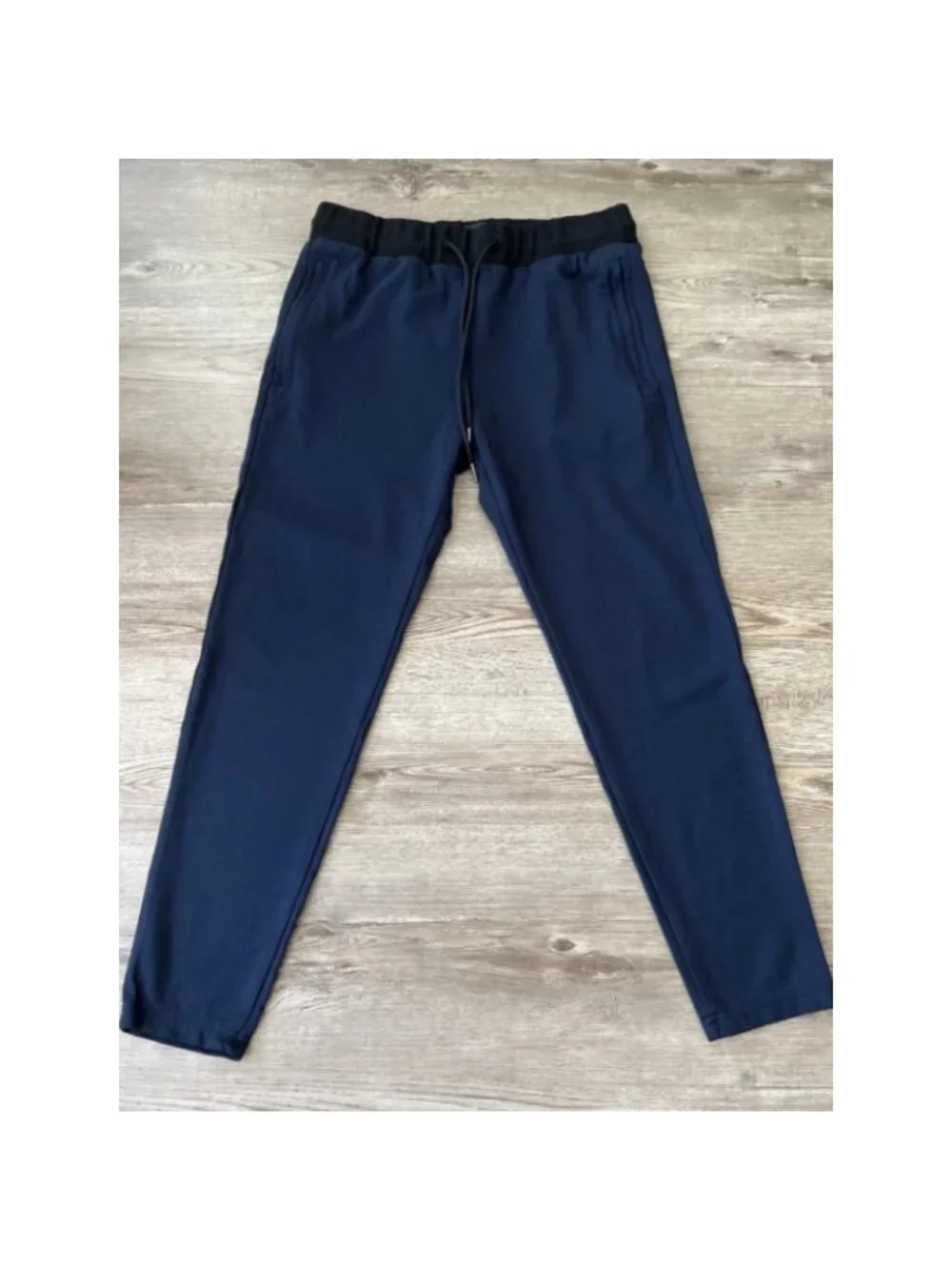Theory Demir Plinth Tech Knit Jogger Pants Mens XS Blue Tapered Athleisure